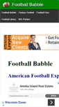 Mobile Screenshot of footballbabble.com