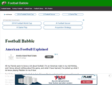 Tablet Screenshot of footballbabble.com
